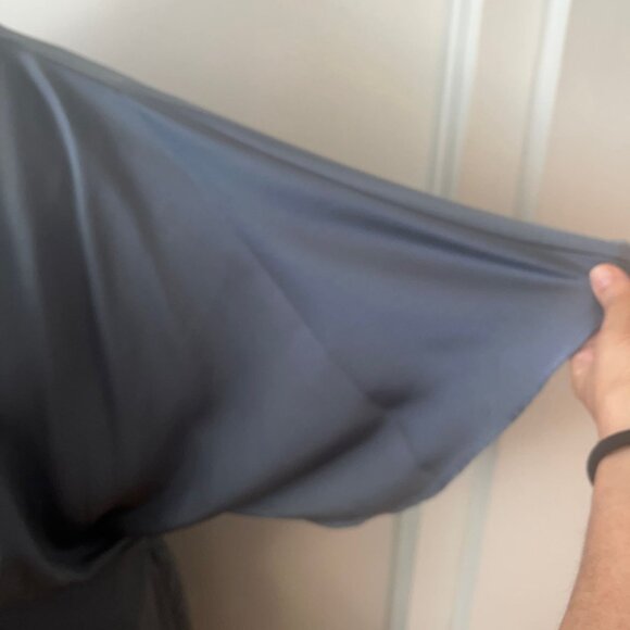 NWT THE DROP  Women's Estelle Deep V-Neck Front-Tie Mini Dress Size Large - Picture 6 of 9